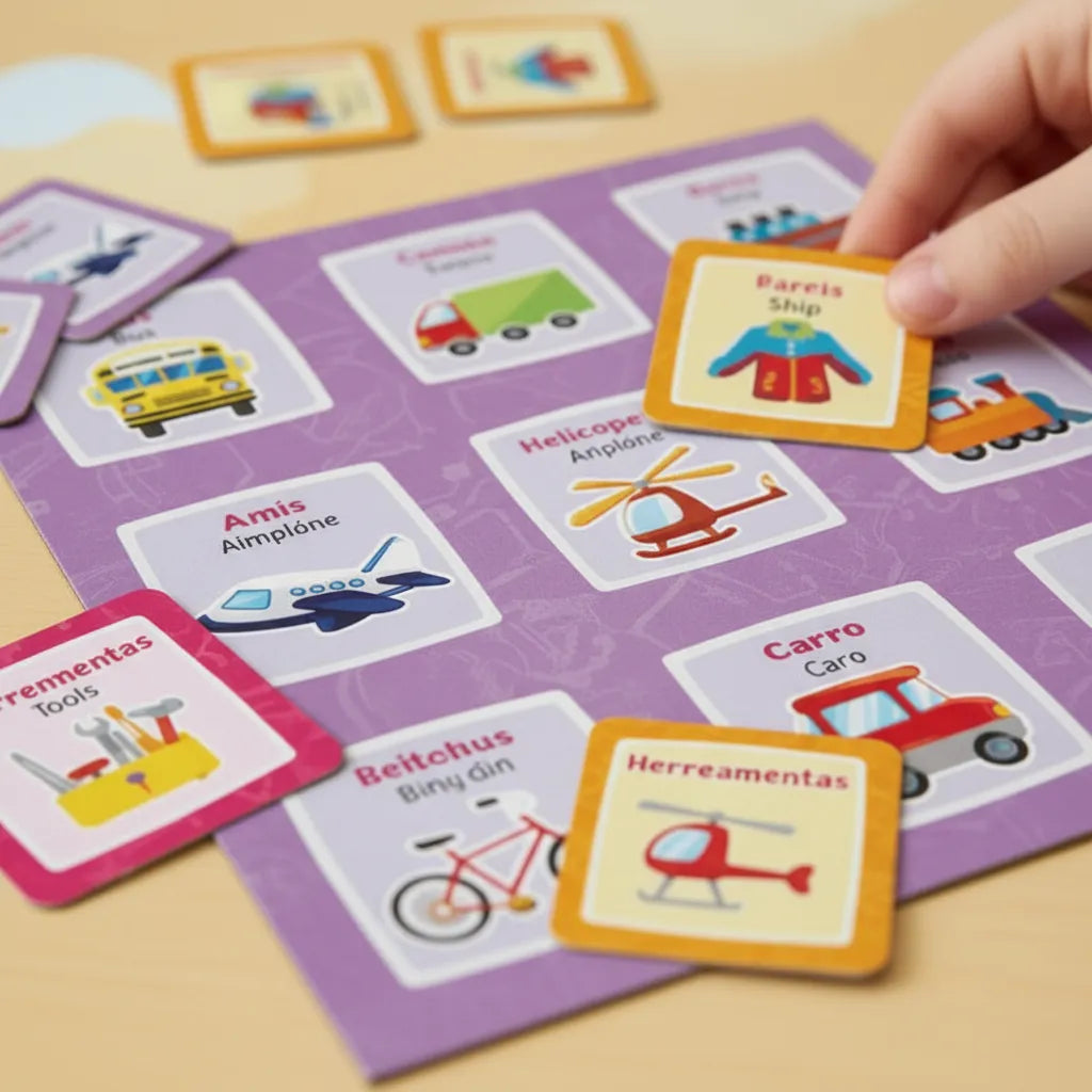 Juego Didactico Loteria Bilingue Ronda