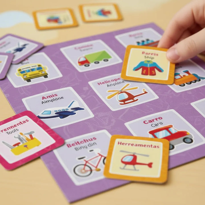 Juego Didactico Loteria Bilingue Ronda