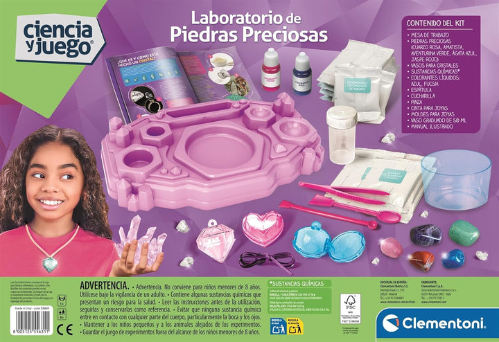 Juego Laboratorio Piedras Preciosas Para Niños
