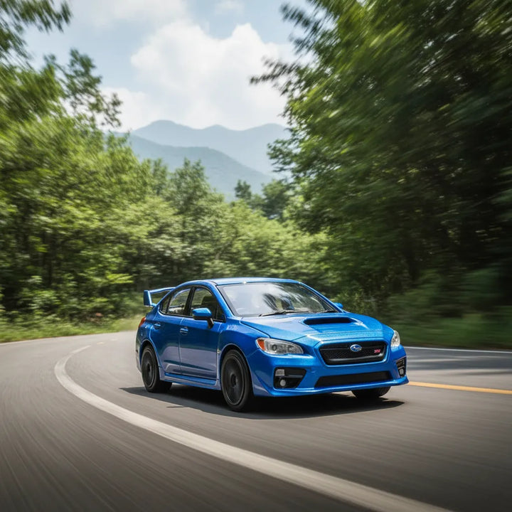 Carro Coleccionable Bburago A Escala 1/43 Subaru Wrx Sti Azul