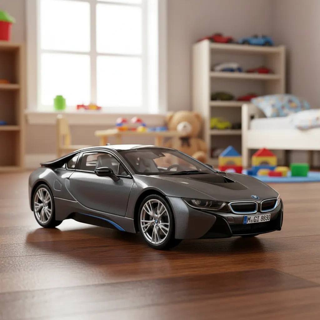 Carro Escala Coleccionable Bmw I8 Negro Niños