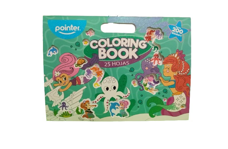 Libro Colorear Con 200 Stickers océano Niños