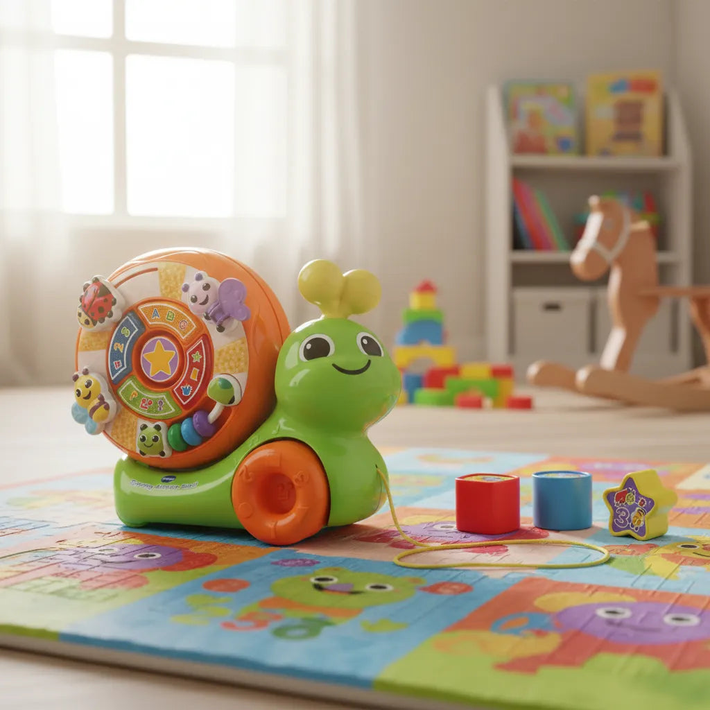 Juguete Caracol Con Figuras Y Colores Niños
