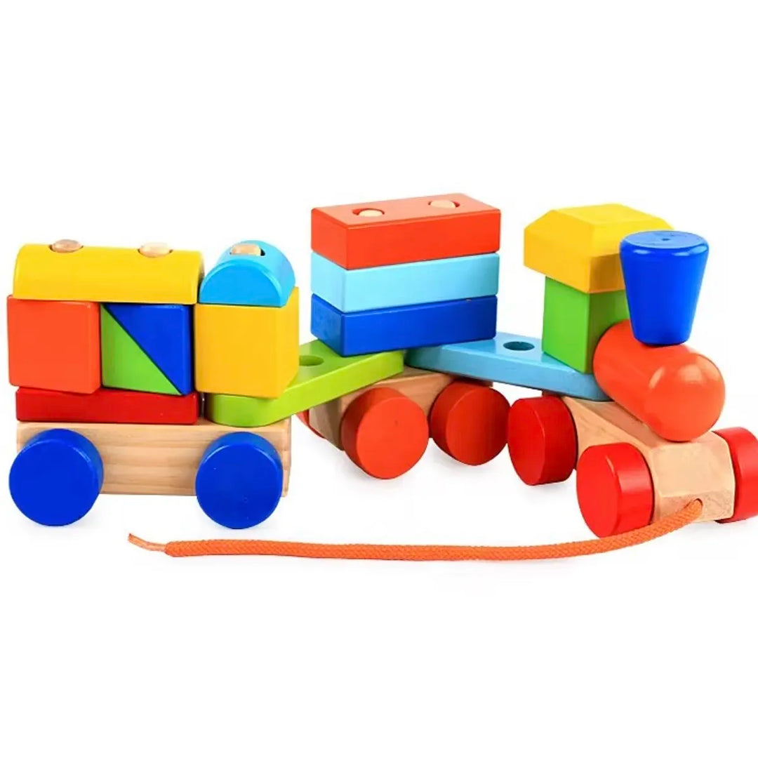 Juego Didáctico Tren De Madera Colores Para Niños