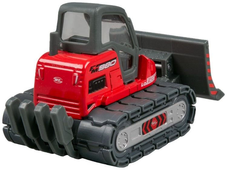 Carro A Escala Bulldozer Street Loader rojo