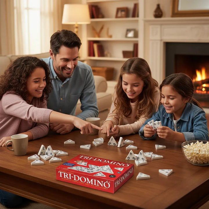 Juego De Mesa Estrategia Tri-dominó Para Familia