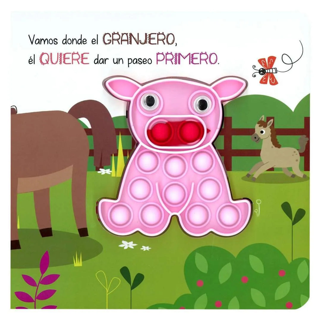 Libro Interactivo Pop It Cerditos Diversión Para Niños