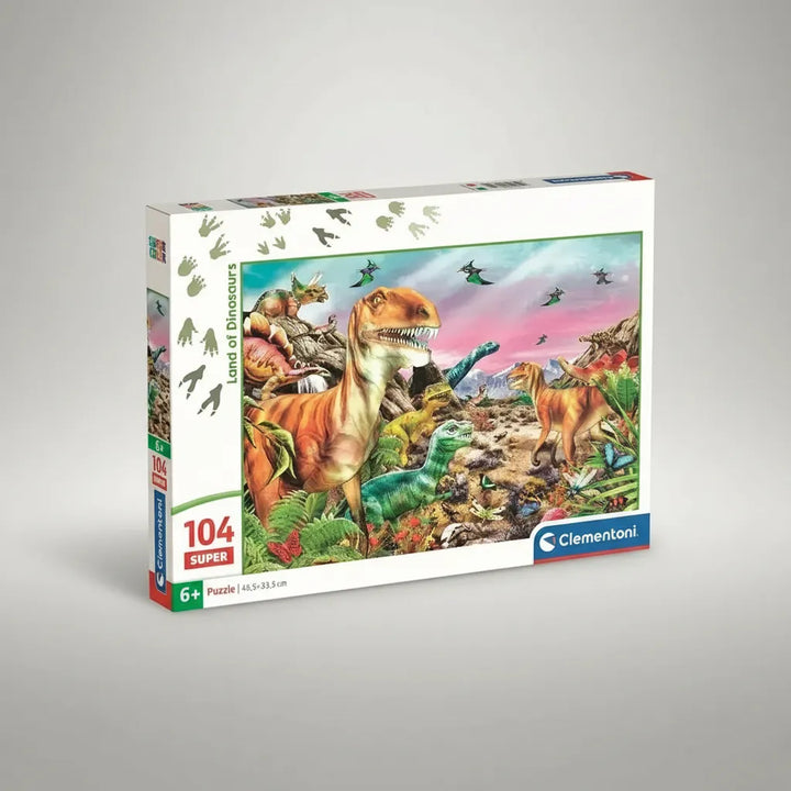 Rompecabezas 104 Piezas Tierra De Dinosaurios Clementoni