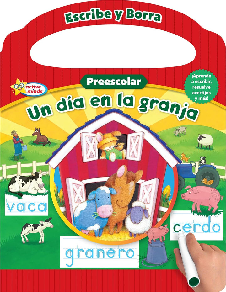 Libro Didáctico Escribe Y Borra Un Dia En La Granja Niños