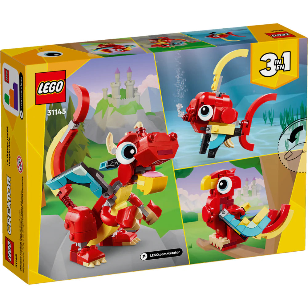 Juego Lego Dragon Rojo 149 Piezas Niños