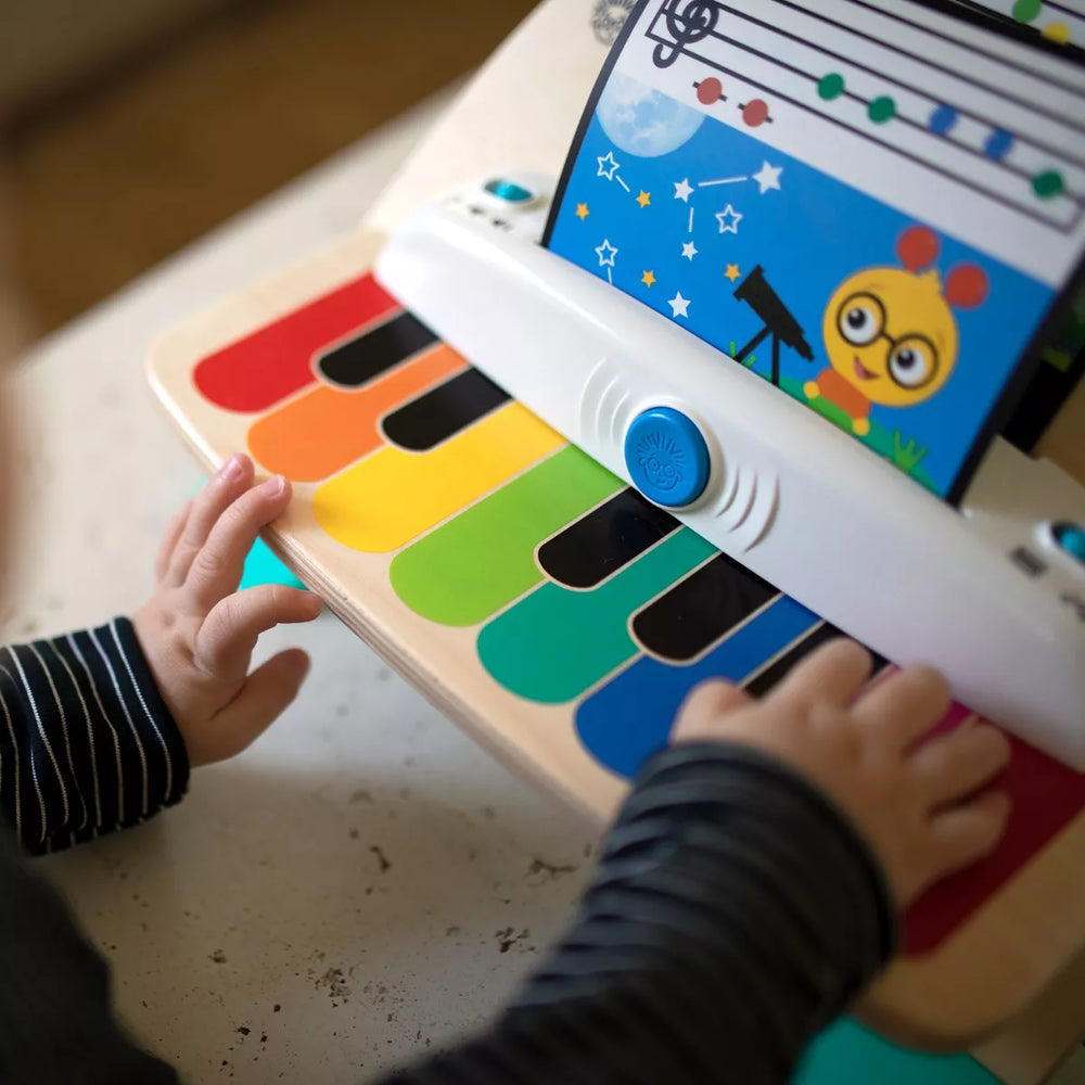 Juguete Didáctico Piano Táctil De Madera Para Bebés