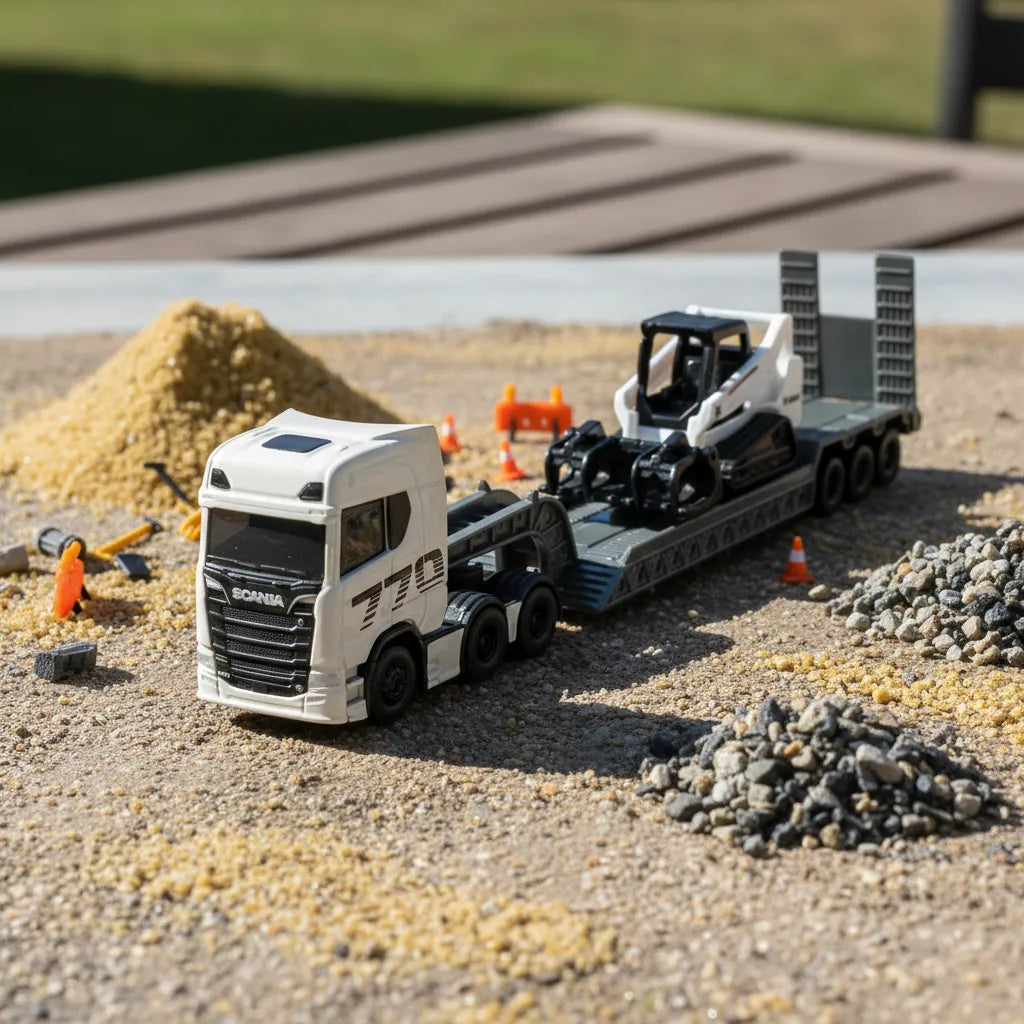 Camión a escala plataforma Scania 770s