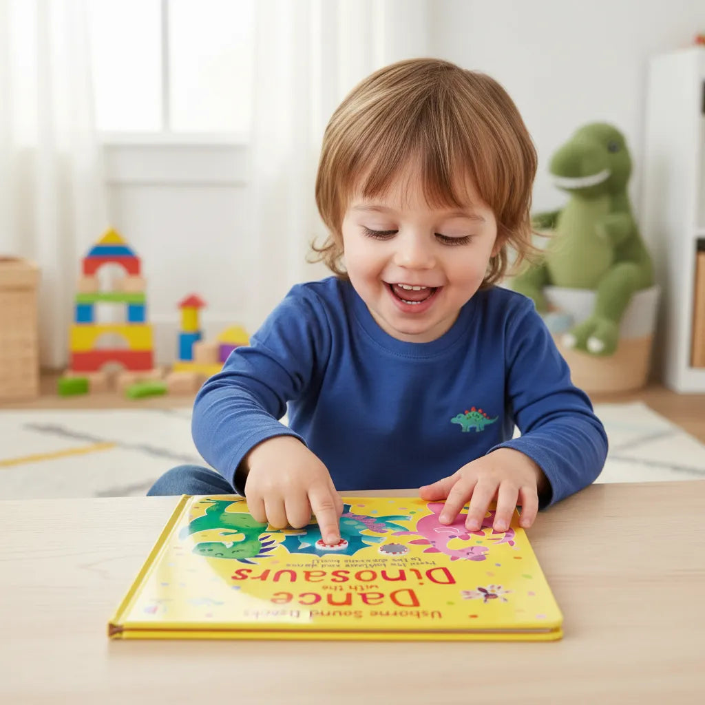 Libro Didácticos Con Sonidos Baila Con Los Dinosaurios Niños