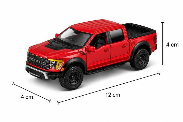 Carros Coleccionable A Escala 1:36 Ford F150 Raptor Rojo