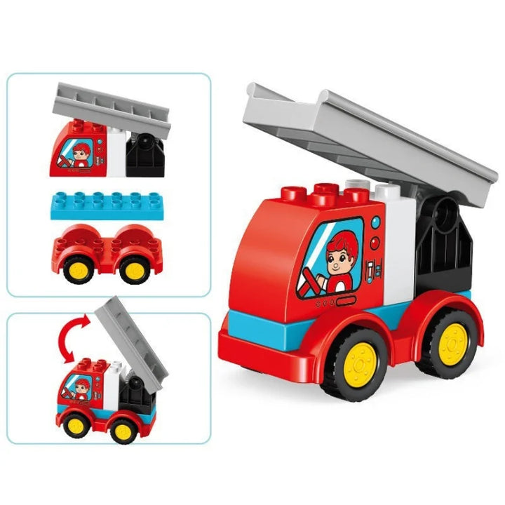 Juego camión Bombero Armable 9 Piezas Niños
