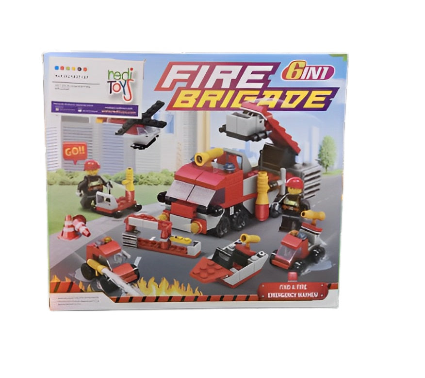 Juego  Brigada De Bomberos 6 En 1 Para Niños
