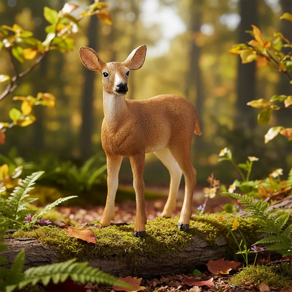 Figuras Ciervo  Hembra Pintada A Mano Schleich