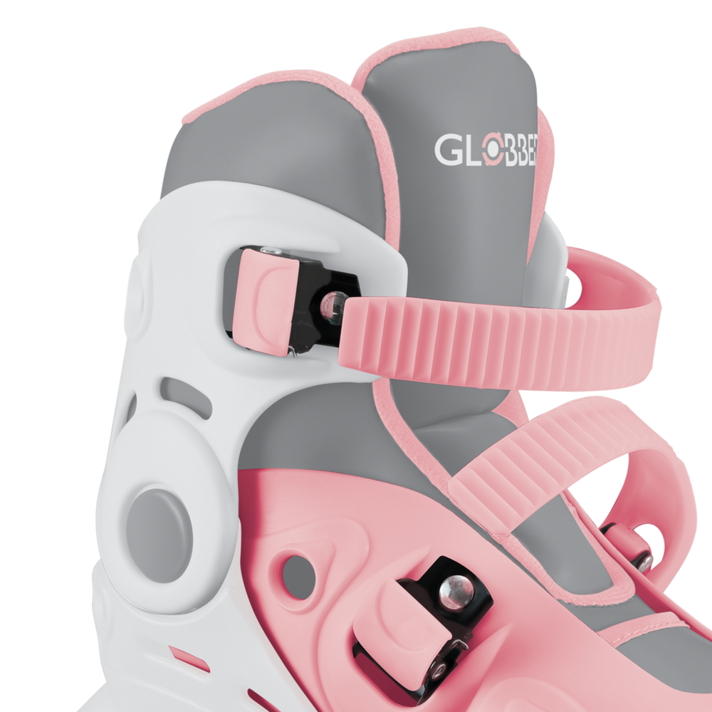 Patines En Linea 2 En 1 Rosado Ajustables Para Niñas
