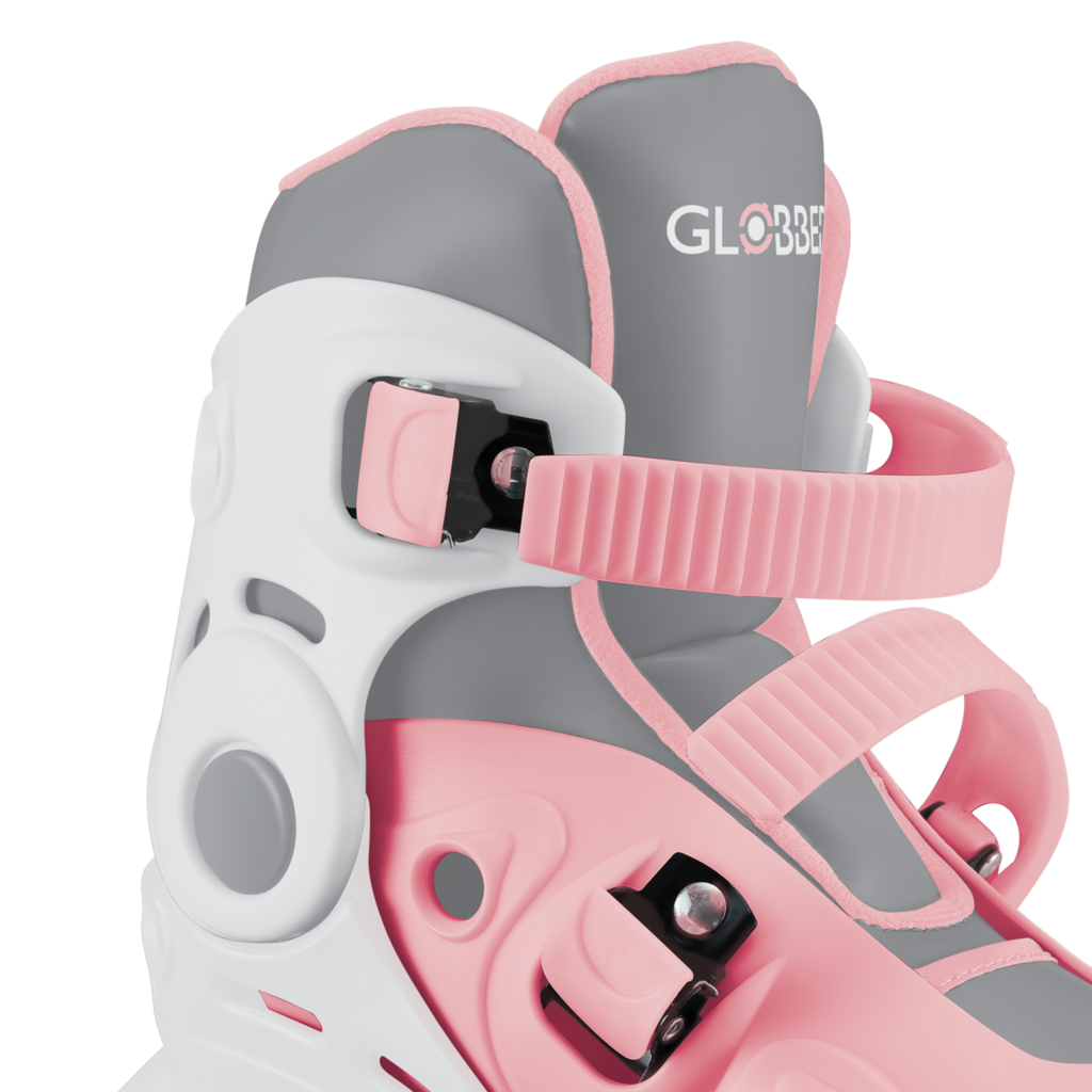 Patines En Linea 2 En 1 Rosado Ajustables Para Niñas