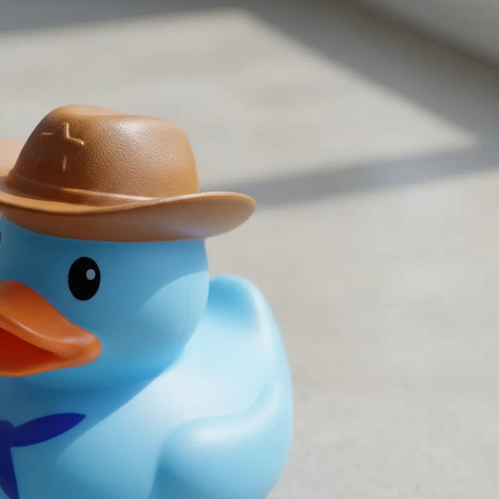 Juguete Patito De Baño Infantino Vaquero Para Bebés Niños
