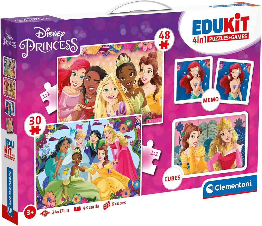 Juego Actividades Princesas Disney 4 En 1 Niños