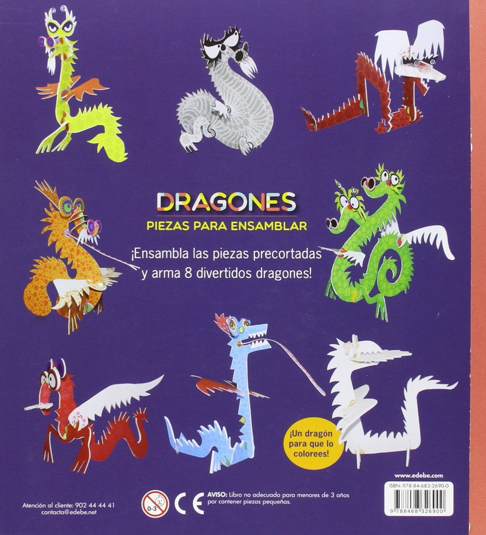 Libro Didáctico crear Dragones De Cartón Para Niños