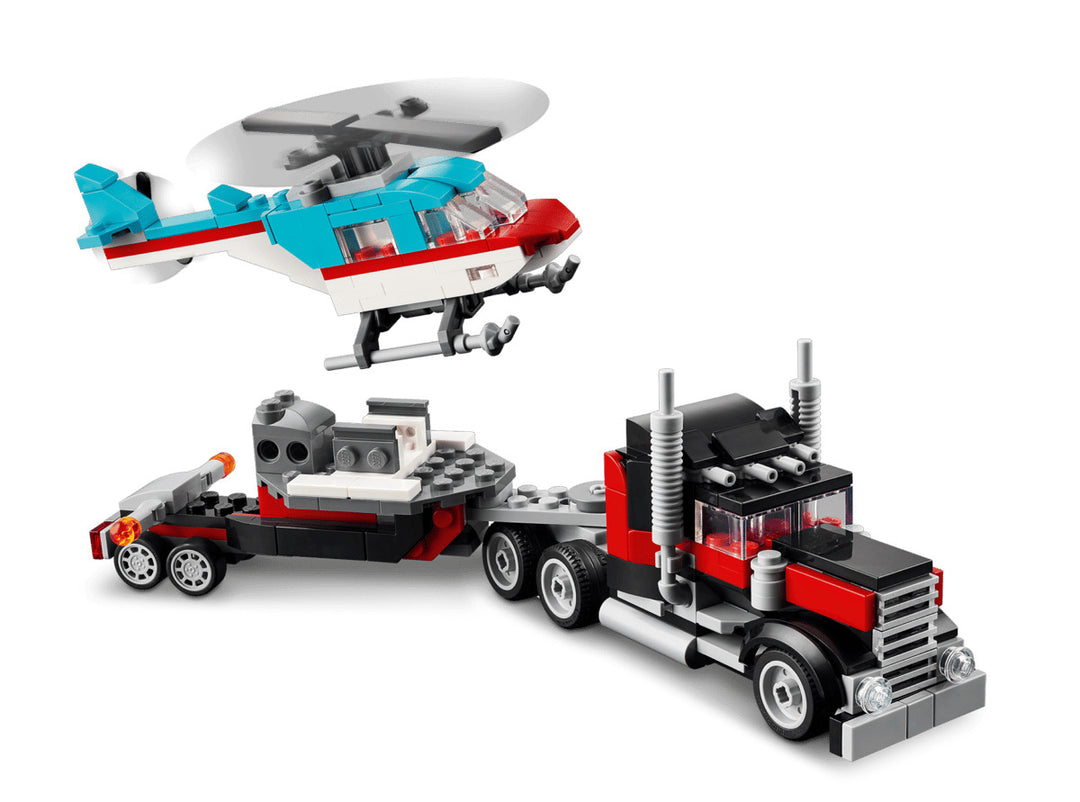 Juego Lego Creator 3 En 1 Camión Plataforma 270 Piezas
