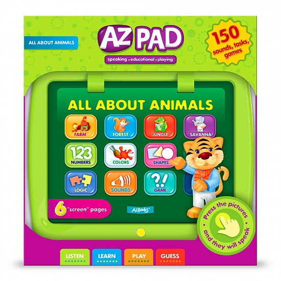 Libro Interactivo Todos sobre los animales Sonidos Niños
