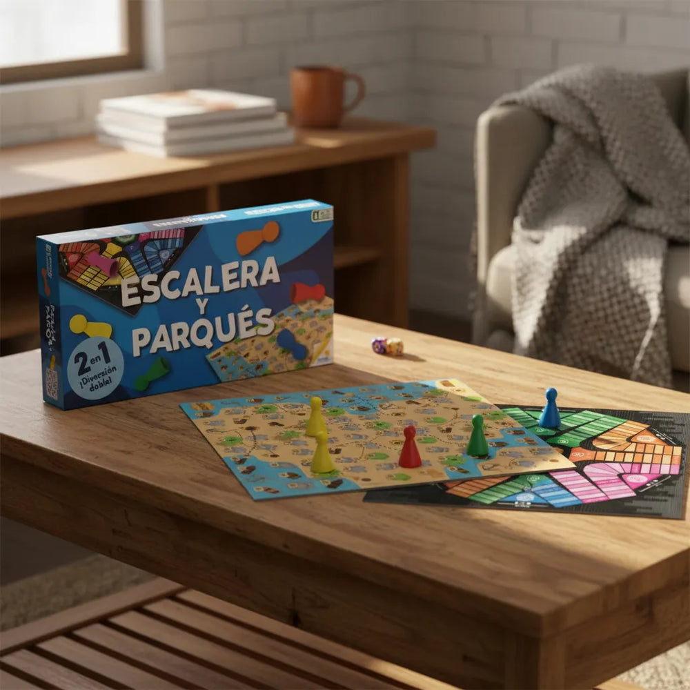 Parqués Y Escalera 6 Puestos Juego de Mesa