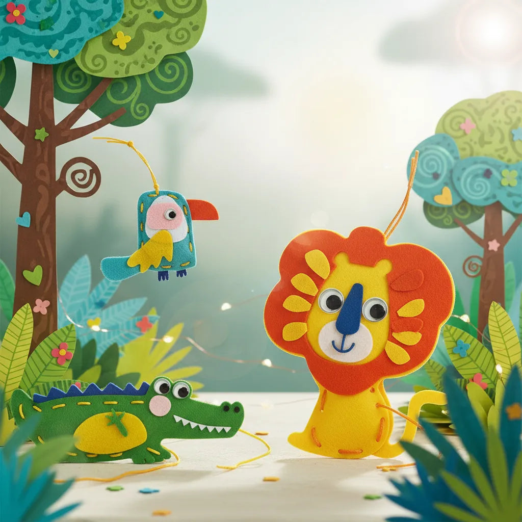 Set De Arte Y Manualidades Animales Tejidos Lv1