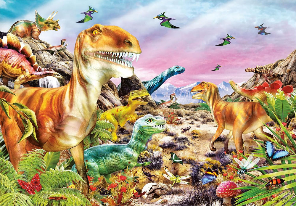 Rompecabezas 104 Piezas Dinosaurios Niños