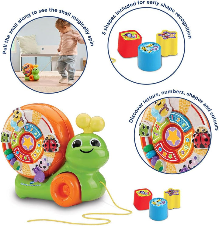 Juguete Caracol Con Figuras Y Colores Niños