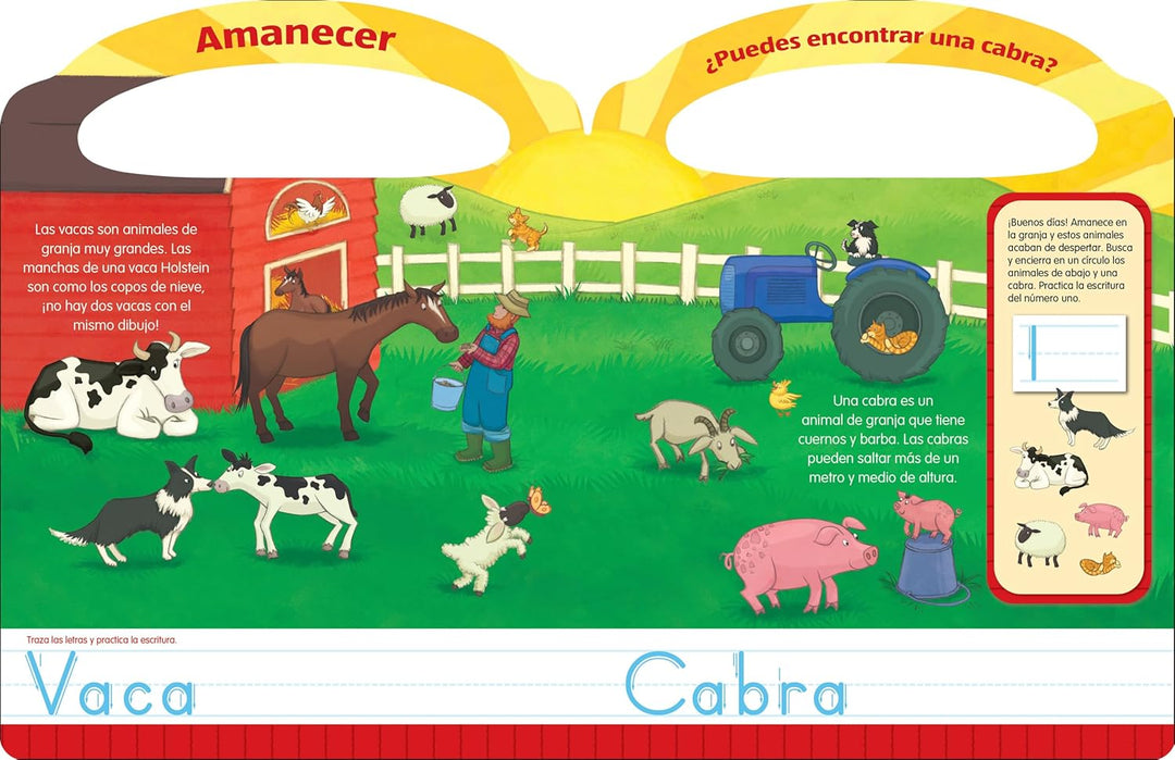 Libro Didáctico Escribe Y Borra Un Dia En La Granja Niños
