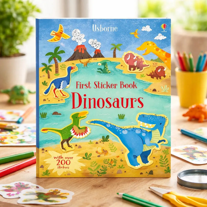Libro Primer Libro De Stickers De Dinosaurios Para Niños