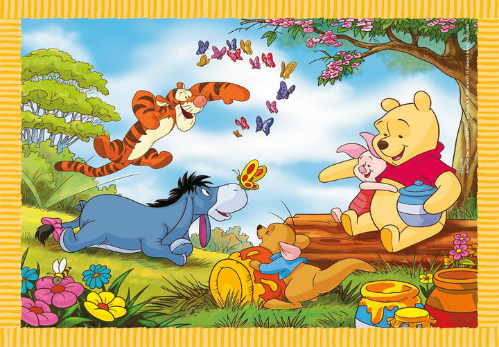 Rompecabezas 4 En 1 Winnie Pooh Para Niños