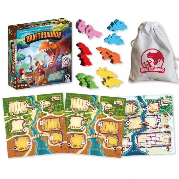 Juego De Mesa Draftosaurus Para Niños Familiar