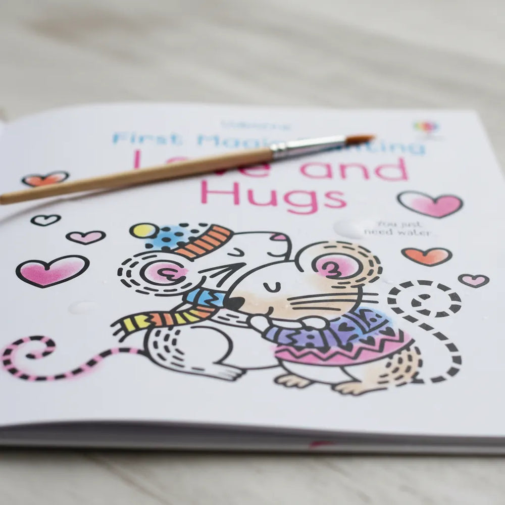 Libro Primer Cuadro Mágico Amor Y Abrazos Para Pintar Niños