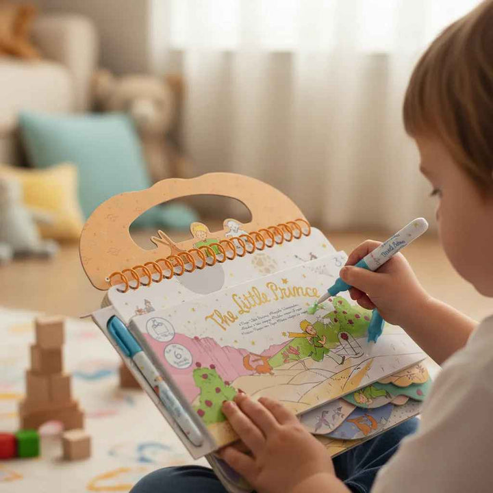 Libro Para Pintar El Principito Reutilizable Niños