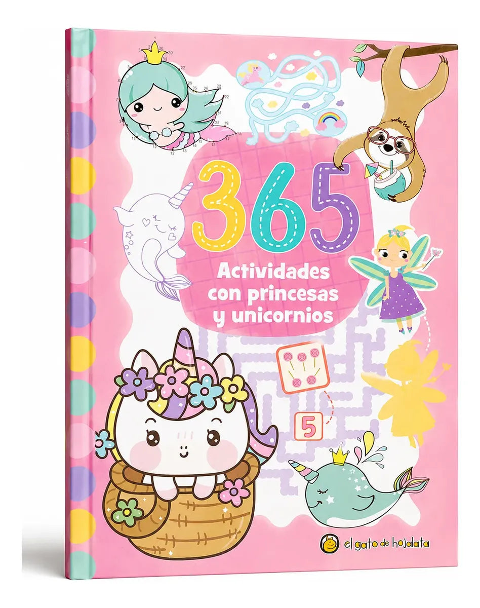 Libro 365 Actividades Pricesas Y Unicornios Niños