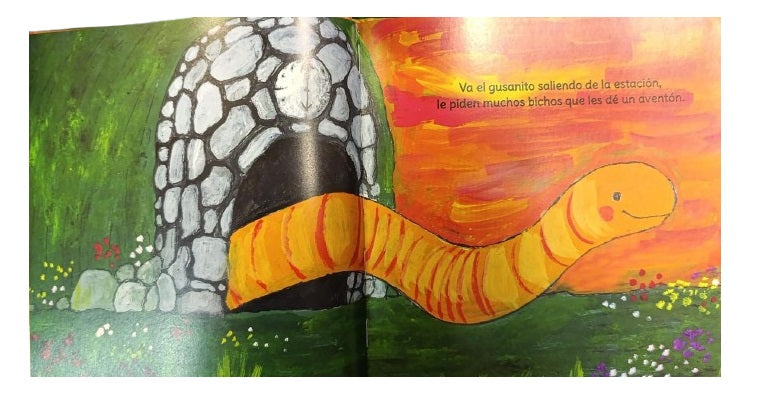Libro El Viaje Del Gusanito Amalia Low Para Niños