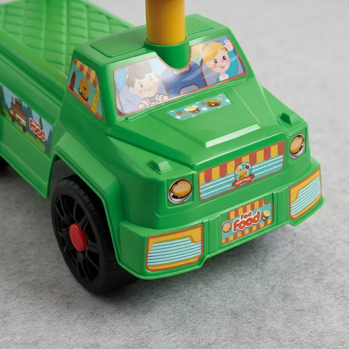 Carros Montable Con Timón Verde Para Niños