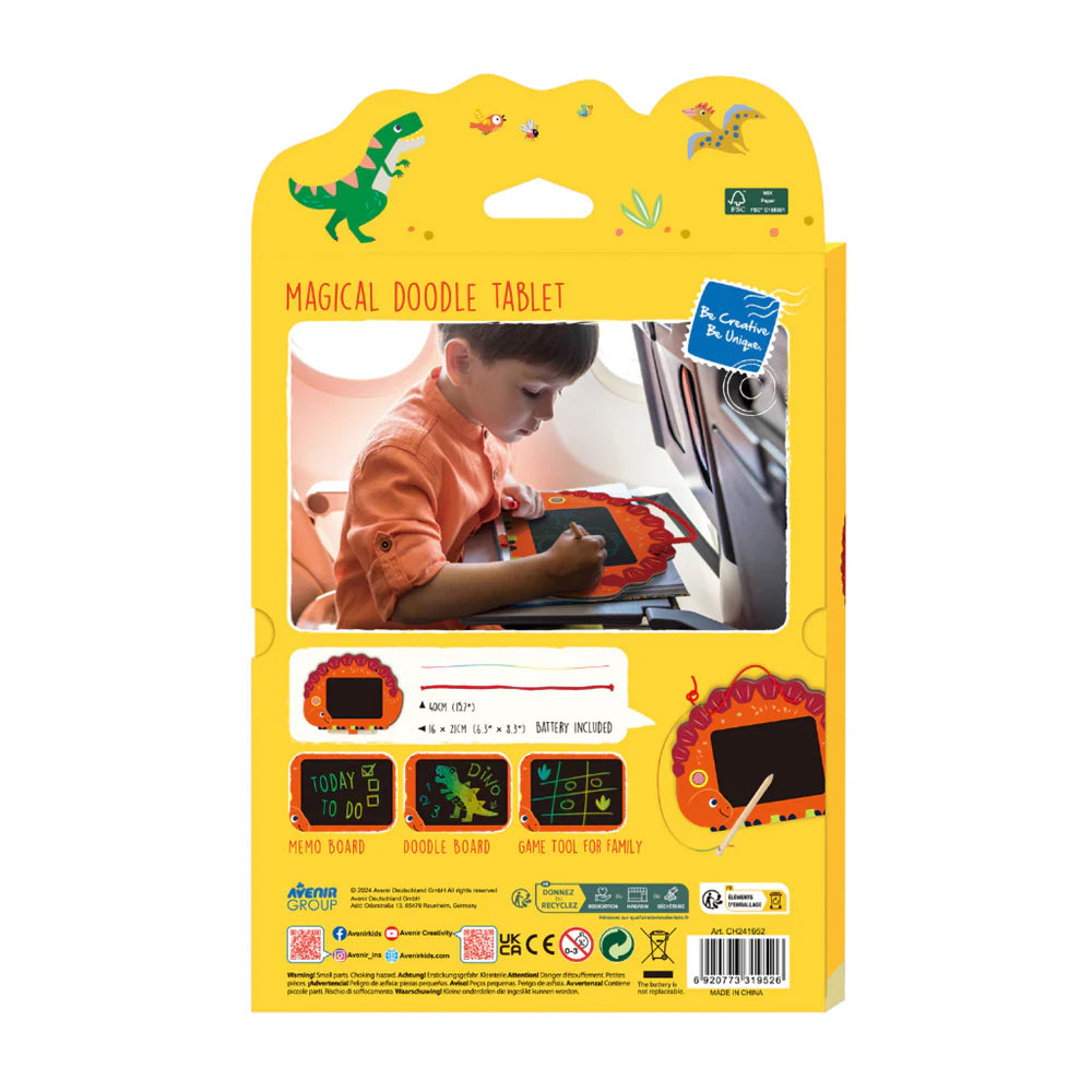 Juego Didáctico Pizarra Mágica Dinosaurio Para Niños
