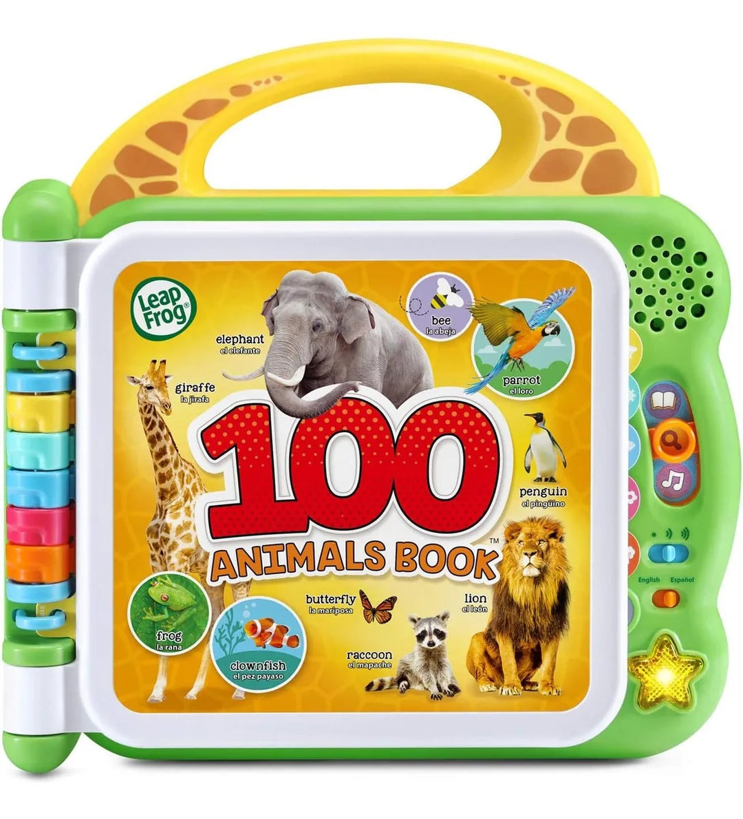 Juguete Libro Bilingüe De Animales Para Niños