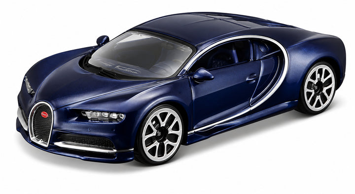 Carro Coleccionable A Escala 1:32 Bugatti Chiron Azul