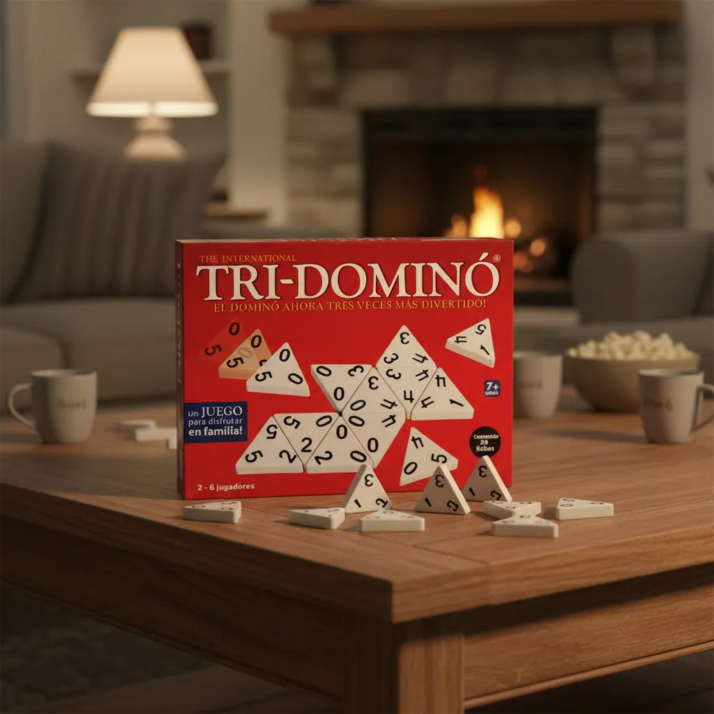 Juego De Mesa Estrategia Tri-dominó Para Familia
