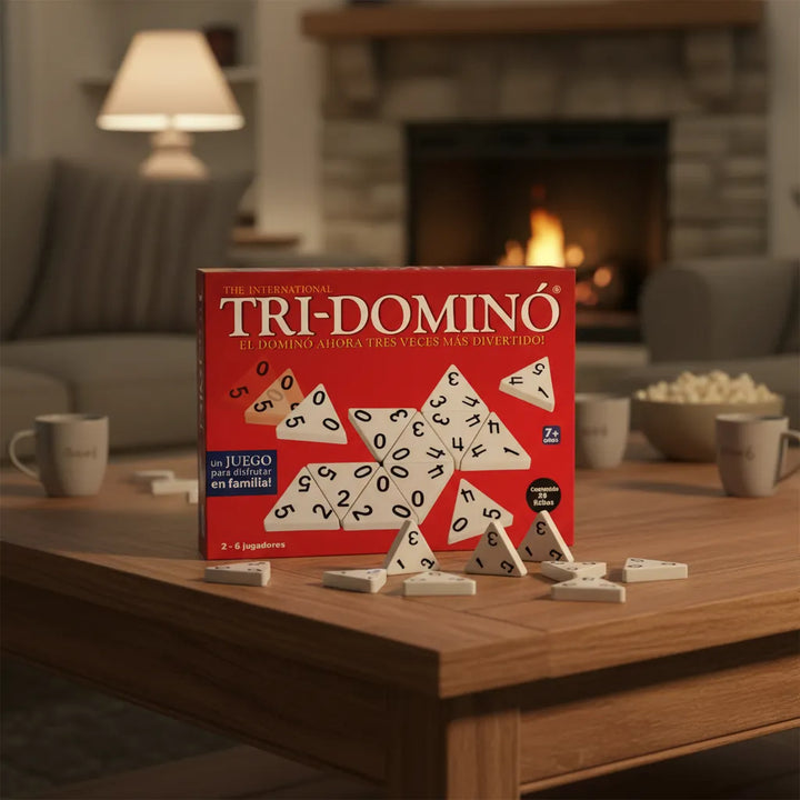 Juego De Mesa Estrategia Tri-dominó Para Familia