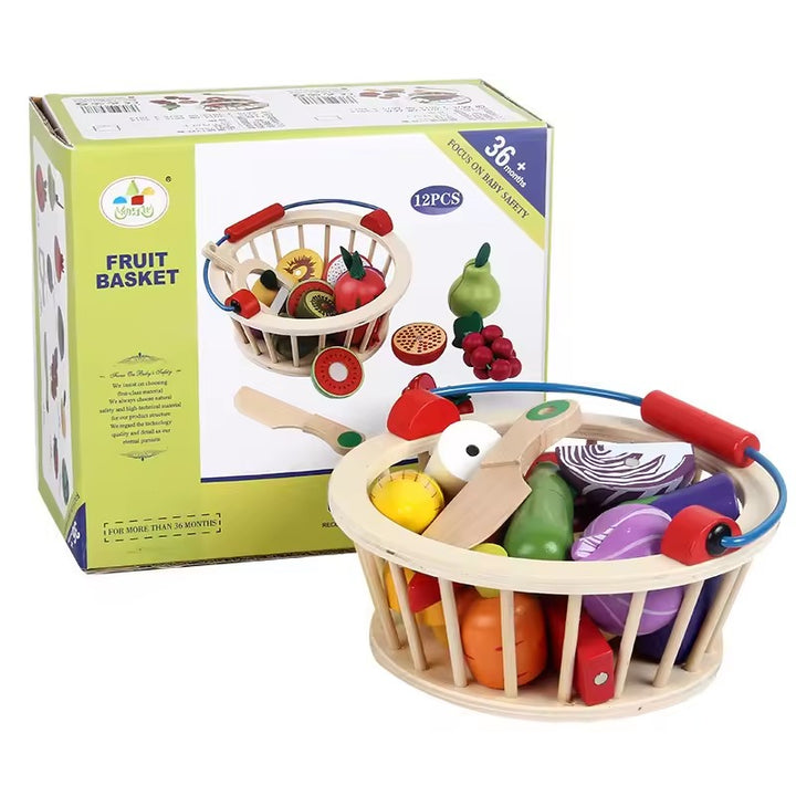 Juego Didáctico De Frutas Cortar Para Niños