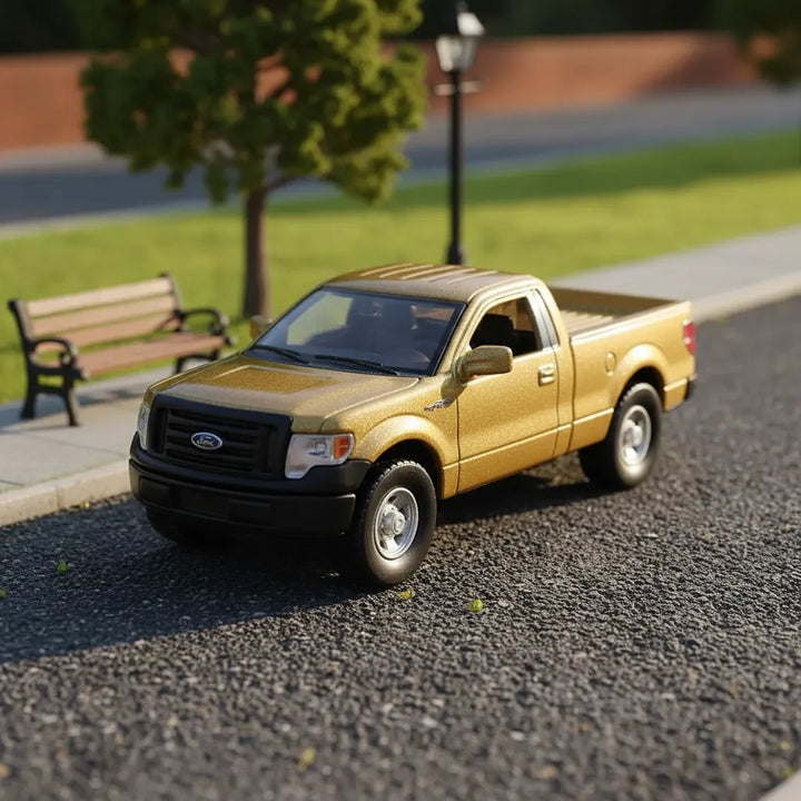 Carros Coleccionable A Escala 1/36 Ford F150 Xl Dorado