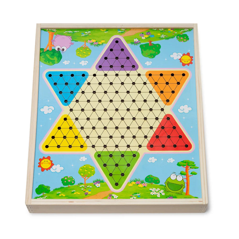Juego Didáctico Multifuncional En Madera Para Niños