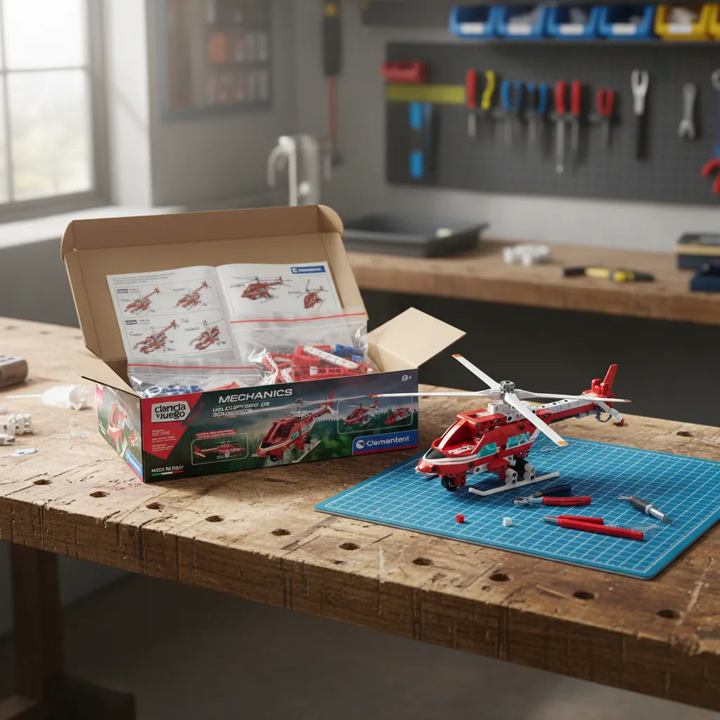 Juego Construcción Helicópteros de Rescate Niños
